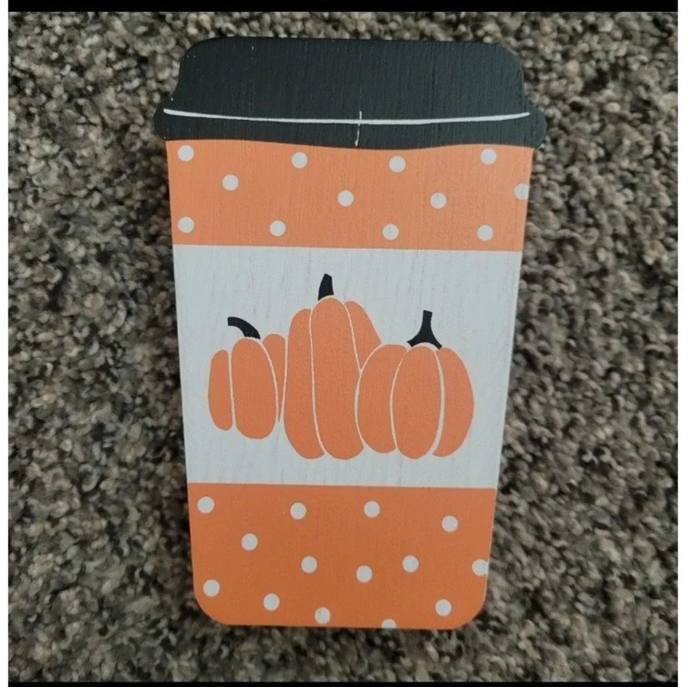Fall‎ Decor Coffee Bar Wooden Decor Blocks